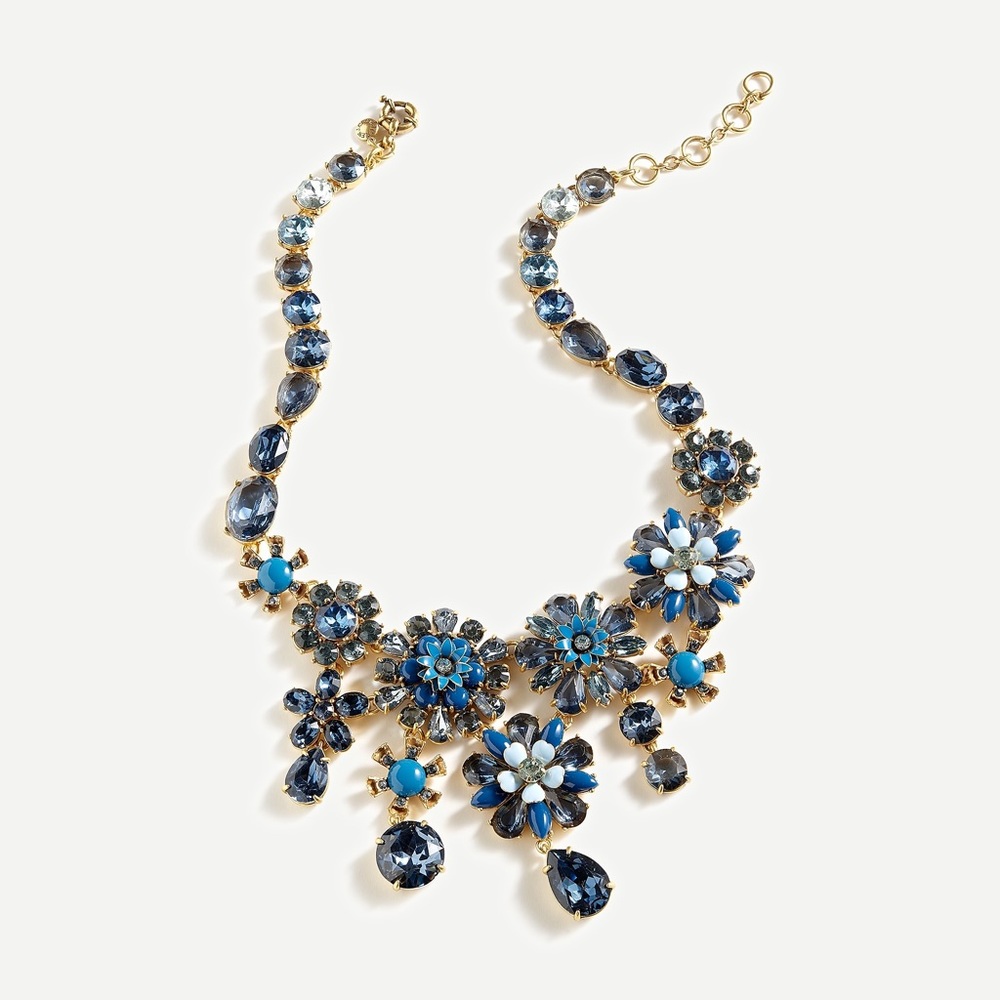 J. Crew Flower boom statement necklace